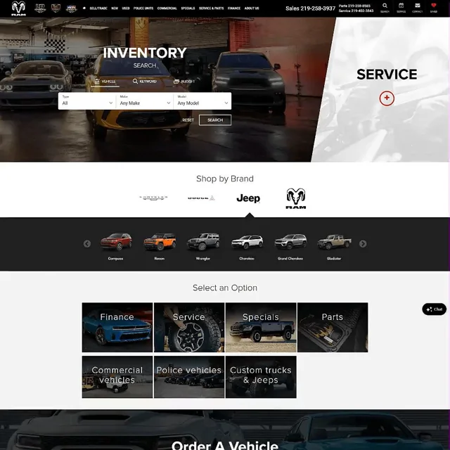La Porte Chrysler website